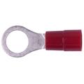 Vinyl Ring Terminal with Butted Seam, #8 AWG with 3/8 in Stud, 25 Pack