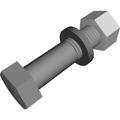 Galvanized Bolt Kit, Grade 5,3/8 inx1 in