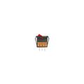 Rocker switch red ON/OFF 12V/16A