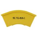 FiberGuide 45° Down Elbow Kit, 2 in x 2 in, yellow
