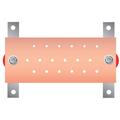 Standard Busbar 4"W x 0.25"H x 12"L Copper