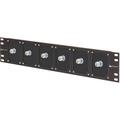 3.5" x 19" Universal Master Rack Panel, Black.