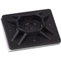Cable Tie Mounting Pad, 3/4" Black Nylon/100 pack