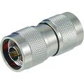 Coaxial Barrel Adapter, Type N-Male / Male