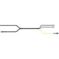 10 ft HELIAX FiberFeed Hybrid Cable Assembly, DLC - DLC 2 Fiber Duplex, SM