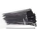 Cable Tie,8" x1/16",Black, 18 lb./ 100 pk