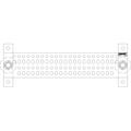 1/4" x 4" x 20" HD Ground bar