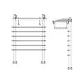 Remote radio head unit mount 5' wide