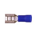 Vinyl Female Quick Disconnect in Blue for #16 - 14 AWG, .250 Tab, 100 Pack