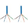 1000' Cat5e 350MHz Bulk Solid-Core PVC Cable, Blue