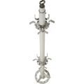 Cluster Mounting Kit for Poles Measuring 3.5, 4.5 or  5.5 in OD, Outdoor, Silver