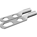 Crimp-on Lug for 3/8 in hardware, #2 AWG, two-hole