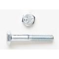 Hex Bolt, Grade 2, Steel, Zinc Plated, 3/8 x 1 in