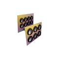 Feedthru entry panel, 4 in, 4 holes 2x2