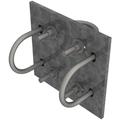 Crossover plate for joining 2-7/8 to 3-1/2 in Round Members
