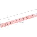 1/4" x 1.5" x " 23.25" Tin Rack Ground Bar