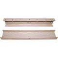 Set of 4 in x 24 in C-Channel Feet Cream