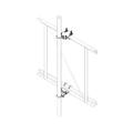 Universal Pipe-to-Angle Mount Kit, Hot-dipped Galvanized Steel