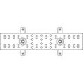 1/4" x 4" x 12" Tin Ground Bar Only. J Pattern