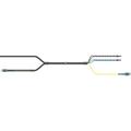 50 ft HELIAX FiberFeed Hybrid Cable Assembly, DLC - DLC 2 Fiber Duplex, SM