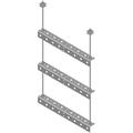 Trapeze Kit, 24 in wide, 3 rungs, holds 18 cables