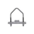 Mounting clamp consists of a steel V-bolt assembly