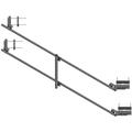 Tower Face Mount with dual 20 ft x 3-1/2 in OD