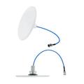 Ultra Low Profile, Low PIM Wideband Omni Ceiling Mount Antenna, 4.3-10 Female