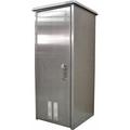 62Hx25Wx25D in (1) Bay Outdoor Cabinet Unpainted