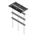 H-Frame with Ice Canopy, 8ft long with 3 Posts
