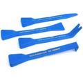 Pry Tool Kit with 4 Tips and Comfortable Handle in Blue, 8.25 in