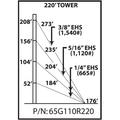 65G 220-ft Guyed Tower Kit