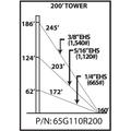 65G 200-ft Guyed Tower Kit