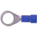 Vinyl Ring Terminal in Blue, #16 - 14 AWG, 5/16 in Stud, 100 Pack