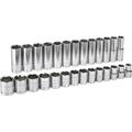 Standard Socket Set,1/2 Drive, ,27 piece/ 1 set
