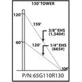 65G 130-ft Guyed Tower Kit