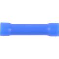 Vinyl Butt Connector in Blue, #16 - 14 AWG, 100 Pack