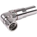 N Male Positive Stop Connector, Right Angle for 1/2 in HELIAX LDF4-50A Cable