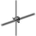 Crossover Clamp joins Two 1-1/2 to 2-1/2 in OD Round Members, Hot Dip Galvanized