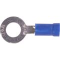 Ring Terminal,Vinyl ,16-14 gauge,1/4in stud/100 pk