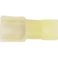 Nylon Female Quick Disconnect with Butted Seam, #12 - 10 AWG, .250 Tab, 100 Pack