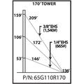 65G 170-ft Guyed Tower Kit