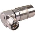 N Male Right Angle Connector for 1/2 in Annular Cable, 50 Ohm, DC – 6 GHz