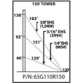 65G 150-ft Guyed Tower Kit