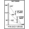 65G 180-ft Guyed Tower Kit