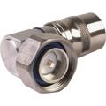 7-16 DIN Male Right Angle Connector for 1/2 in Annular Cable, 50 Ohm, DC – 6 GHz