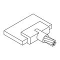 Cable to 1/4x1-1/2 in Buss Bar, 1/0 Str