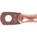 1 Hole Copper Lug Terminal, #6 AWG, 1/4 in Stud, 10 Pack
