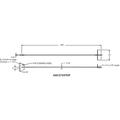 Guy anchor rod with 5-hole equalizer plate, 168" L