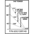 65G 140-ft Guyed Tower Kit